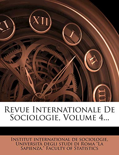 Revue Internationale de Sociologie, Volume 4... - Click to Buy