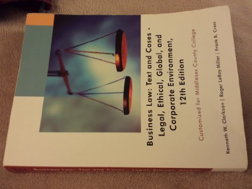 The Legal Environment of Business: Text & Cases - Click to Buy