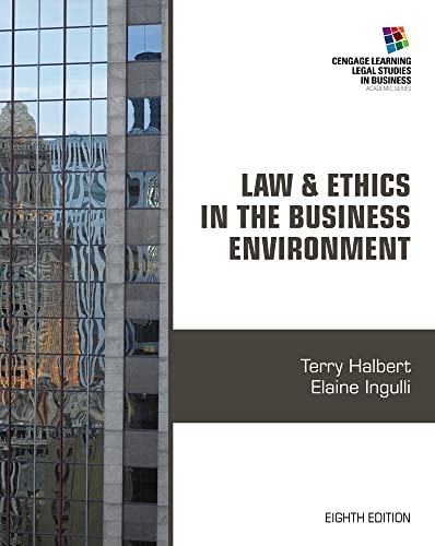 Law & Ethics in the Business Environment - Click to Buy