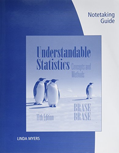 Notetaking Guide for Brase/Brase's Understandable Statistics, 11th - Click to Buy