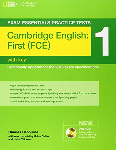 Exam Essentials: Cambridge First Practice Tests 1 W/Key + DVD-ROM