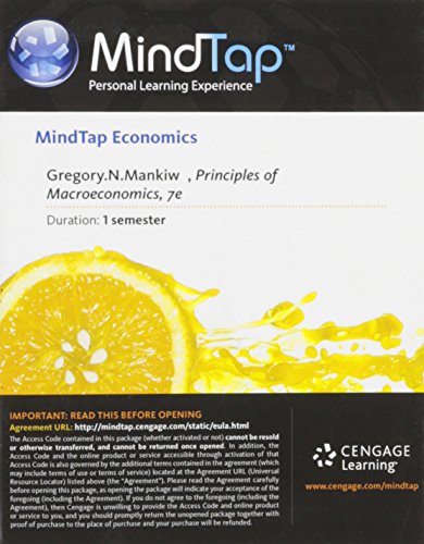 MindTap? Economics Printed Access Card for Mankiw's Principles of Macroeconomics, 7th - Click to Buy