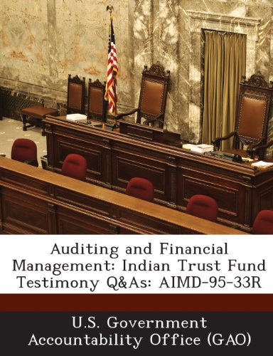 Auditing and Financial Management: Indian Trust Fund Testimony Q&as: Aimd-95-33r - Click to Buy