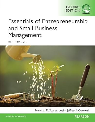 ESSENTIALS OF ENTREPRENEURSHIP AND SMALL BUSINESS MANAGEMENT , GLOBAL EDITION, 8 ED - Click to Buy