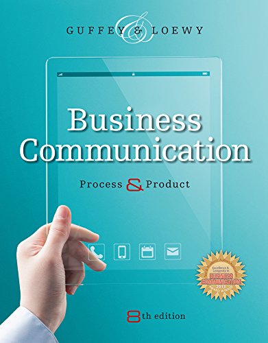 Business Communication: Process and Product - Click to Buy
