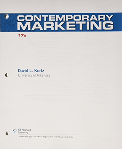 Bundle: Contemporary Marketing, Loose-leaf Version, 17th + MindTap Marketing, 1 term (6 months) Printed Access Card - Click to Buy