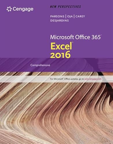 New Perspectives Microsoft Office 365 & Excel 2016: Intermediate