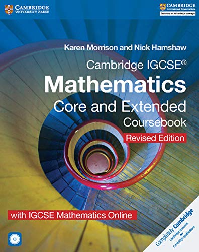 Cambridge IGCSE® Mathematics Core and Extended Coursebook with CD-ROM and IGCSE Mathematics Online Revised Edition (Cambridge International IGCSE) - Click to Buy
