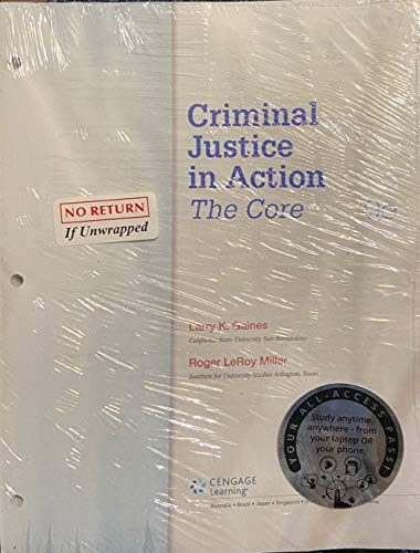 Bundle: Criminal Justice in Action: The Core, Loose-Leaf Version, 9th + LMS Integrated MindTap Criminal Justice, 1 term (6 months) Printed Access Card - Click to Buy