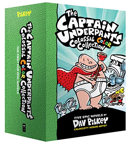 The Captain Underpants Colossal Color Collection (Captain Underpants #1-5 Boxed Set) - Click to Buy