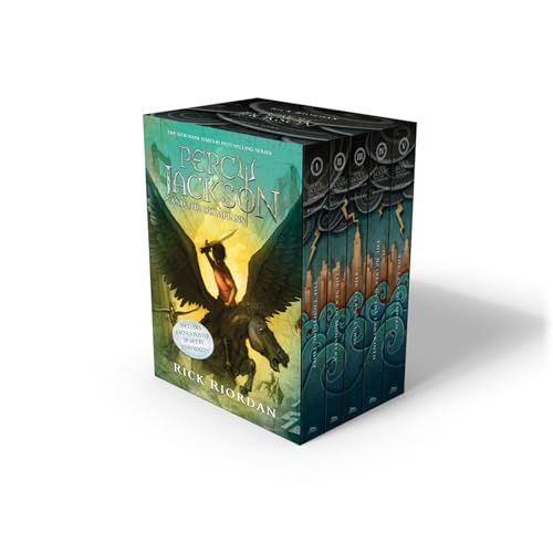 Percy Jackson and the Olympians 5 Book Paperback Boxed Set (w/poster) - Click to Buy