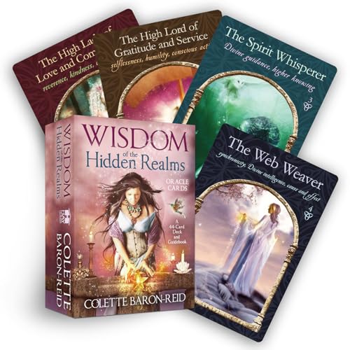 Wisdom of the Hidden Realms Oracle Cards: A 44-Card Deck and Guidebook for Spiritual Guidance, Peace, Happiness, and Prosp erity - Click to Buy