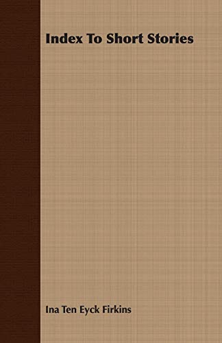 Index to Short Stories - Click to Buy