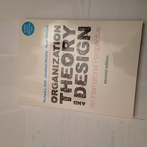 Organization Theory and Design: An International Perspective - Click to Buy