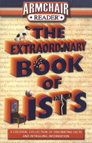 Armchair Reader the Extraordinary Book of Lists - Click to Buy