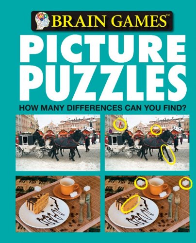 Brain Games Picture Puzzle: How Many Differences Can You Find (teal cover) - Click to Buy