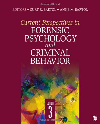 Current Perspectives in Forensic Psychology and Criminal Behavior - Click to Buy