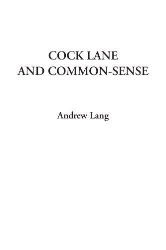 Cock Lane and Common-Sense - Click to Buy