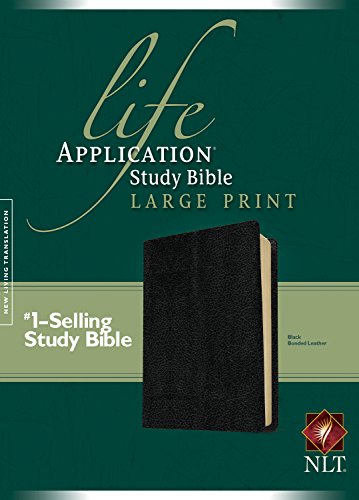 NLT Life Application Study Bible, Second Edition, Large Print (Red Letter, Bonded Leather, Black) - Click to Buy