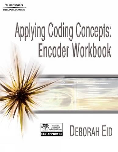 Applying Coding concepts: Encoder Workbook - Click to Buy