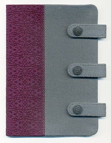 Holy Bible: New King James Version, Gray & Plum, Fabric/Leathersoft, Compact, Ultraslim (Designer) - Click to Buy