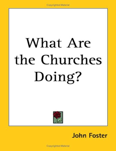 What Are the Churches Doing? - Click to Buy