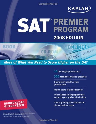 Kaplan SAT 2008 Premier Program (w/ CD-ROM) - Click to Buy
