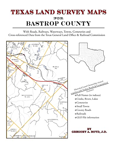 Texas Land Survey Maps for Bastrop County - Click to Buy