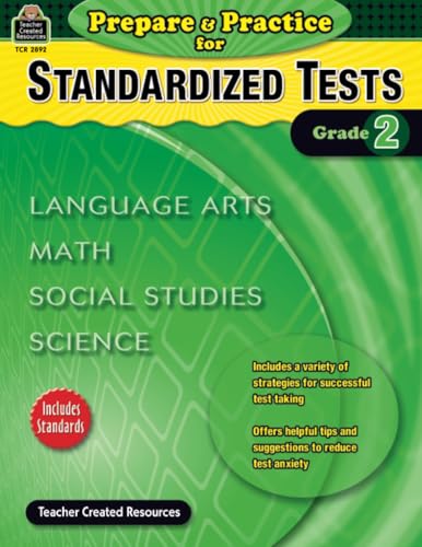 Prepare & Practice for Standardized Tests Grade 2: Language Arts, Math, Social Studies, Science - Click to Buy