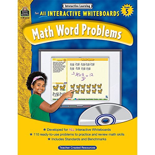 Math Word Problems for All Interactive Whiteboards, Grade 5 - Click to Buy