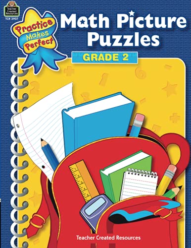 Math Picture Puzzles Grade 2: Grade 2 (Practice Makes Perfect (Teacher Created Materials)) - Click to Buy