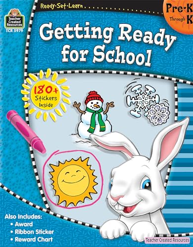 Ready•Set•Learn: Getting Ready for School, Grades PreK–K from Teacher Created Resources - Click to Buy
