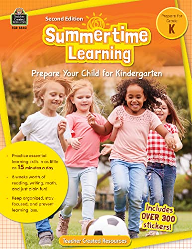 Summertime Learning Grade K: Prepare Your Child for Kindergarten - Click to Buy