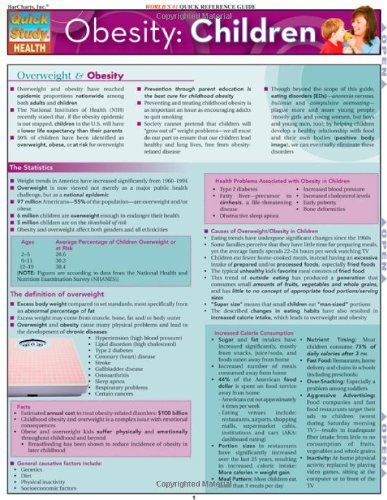 Obesity: Children (Quick Study Health) - Click to Buy