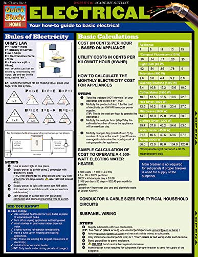 Electrical (Tri-Fold Laminated Chart) - Click to Buy