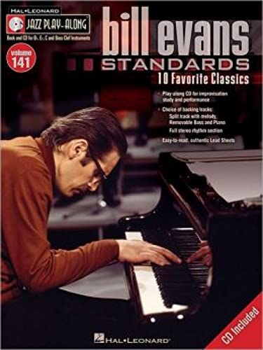 Bill Evans Standards: Jazz Play-Along Volume 141 (Hall Leonard Jazz Play-along, 141) - Click to Buy