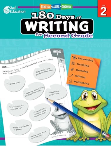 180 Days of Writing for Second Grade: Practice, Assess, Diagnose (180 Days of Practice) - Click to Buy