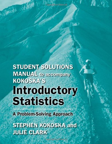 Introductory Statistics: A Problem Solving Approach - Click to Buy