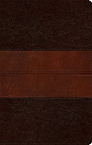 The Holy Bible: English Standard Version, Ultrathin, TruTone, Deep Brown/Tan, Trail Design - Click to Buy