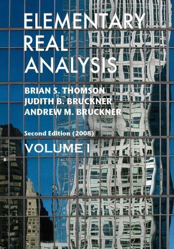 Elementary Real Analysis: Second Edition. [Part One]