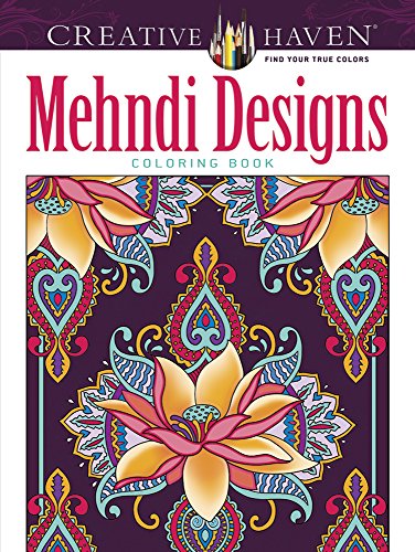 Mehndi Designs Coloring Book (Creative Haven) - Click to Buy