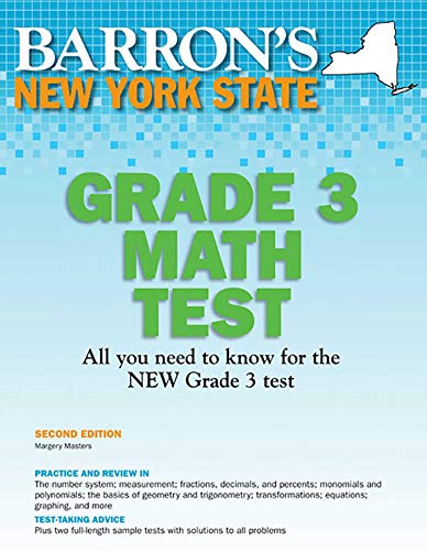 New York State Grade 3 Math Test (Barron's Test Prep NY) - Click to Buy
