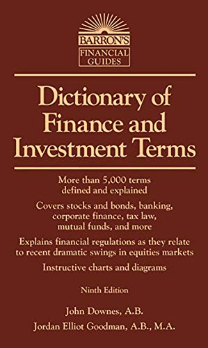 Dictionary of Finance and Investment Terms - Click to Buy
