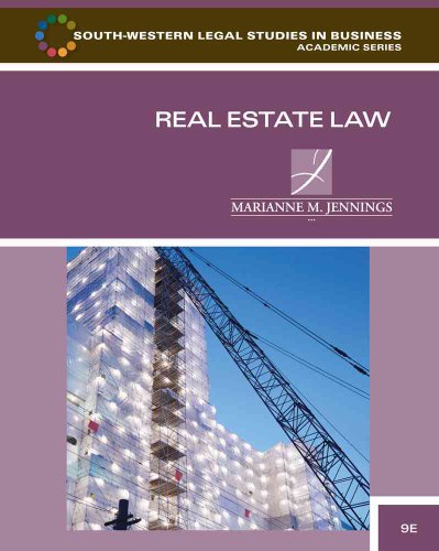 Real Estate Law (South-Western Legal Studies in Business Academic) - Click to Buy