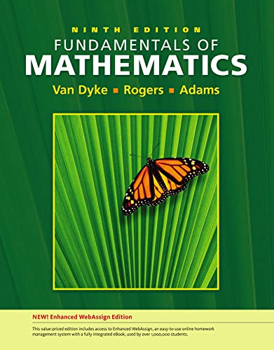 Fundamentals of Mathematics, Edition (with WebAssign Printed Access Card, Single-Term) (Available 2010 Titles Enhanced Web Assign) - Click to Buy