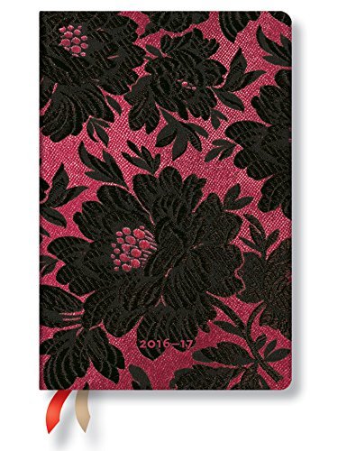 2017 Black Dahlia Mini Horizontal (18 Month Diaries) - Click to Buy