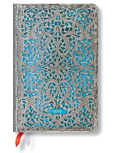 Maya Blue Mini - 2017 Paperblanks Weekly Planner (4 x 5.5 Horizontal) - Click to Buy
