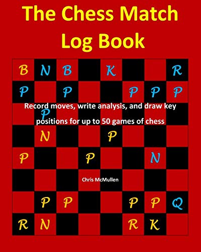 The Chess Match Log Book: Record Moves, Write Analysis, And Draw Key Positions For Up To 50 Games Of Chess - Click to Buy