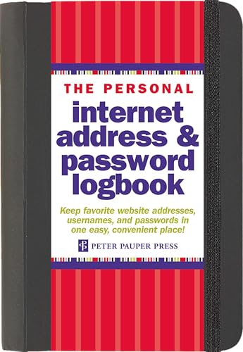 The Personal Internet Address & Password Log Book (Organizer)