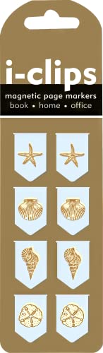 Seashells i-Clip Magnetic Page Markers (Set of 8 Magnetic Bookmarks) - Click to Buy